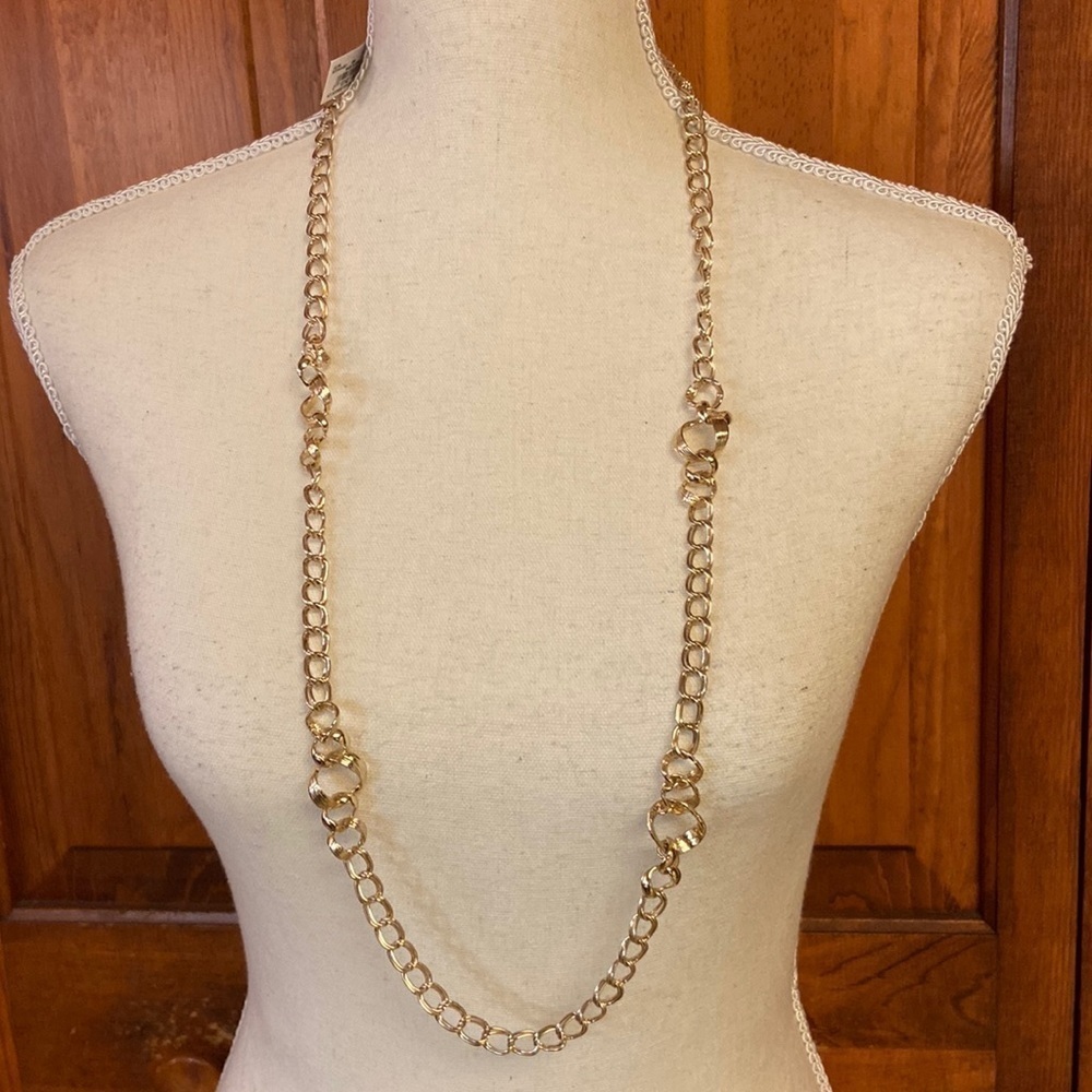 Jones New York Longline Adjustable Gold Plated Necklace